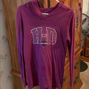 A cute light long sleeve Harley Shirt.